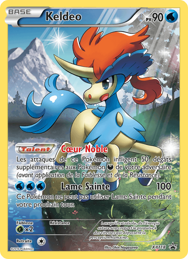 Keldeo, carta XY118 de Promo XY