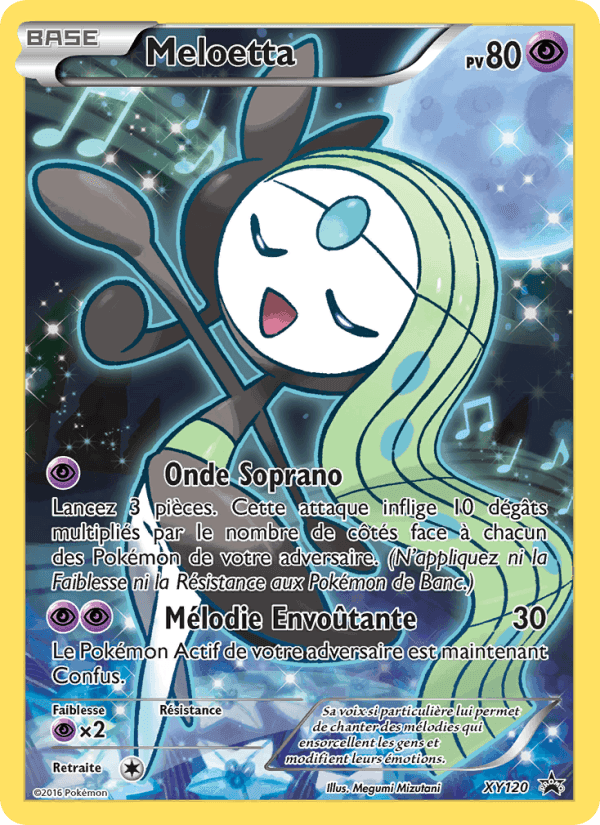 Meloetta, carte XY120 de Promo XY