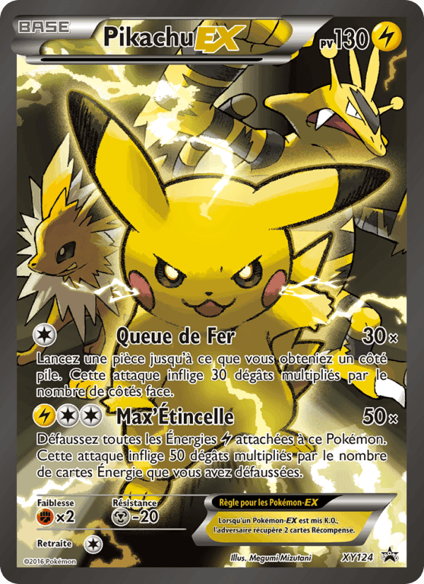 Pikachu EX, carte XY124 de Promo XY