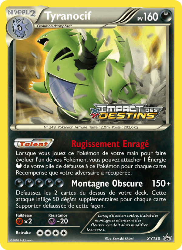 Tyranocif, carta XY130 de Promo XY
