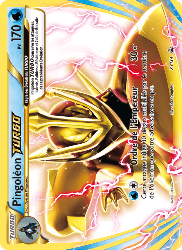 Pingoléon TURBO, carte XY134 de Promo XY