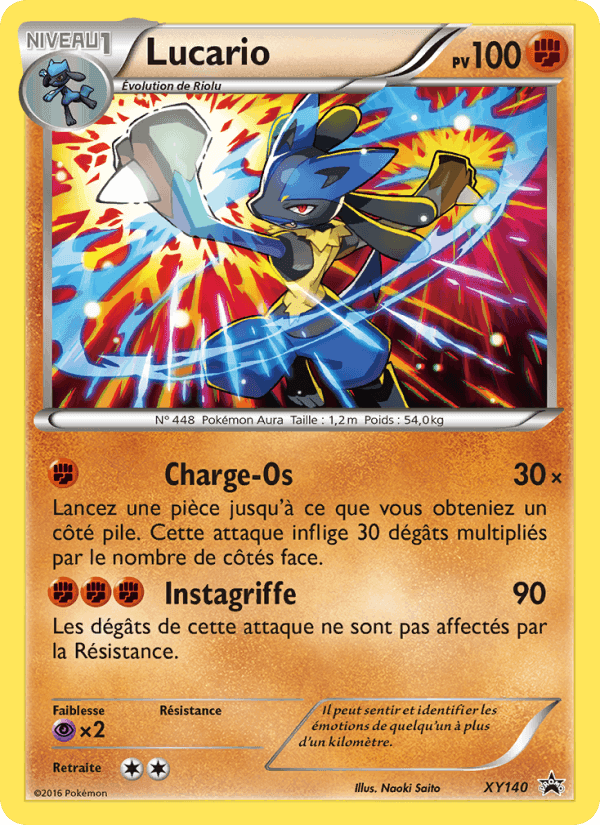 Lucario, carte XY140 de Promo XY