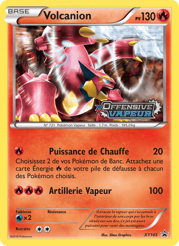 Volcanion, card XY145 from Promo XY