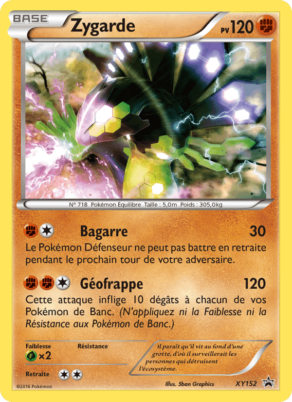 Zygarde, carte XY152 de Promo XY