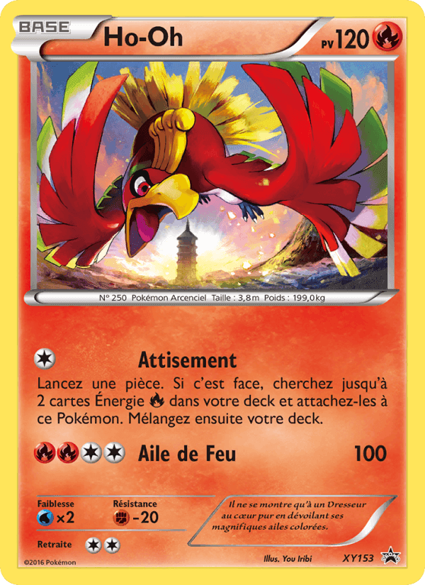 Ho-Oh, card XY153 from Promo XY