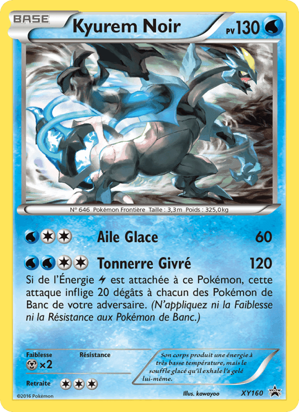 Kyurem Noir, carte XY160 de Promo XY