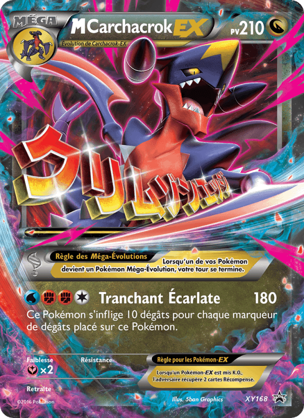 M-Carchacrok-EX, carte XY168 de Promo XY