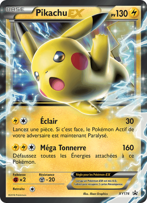 Pikachu-EX, carte XY174 de Promo XY