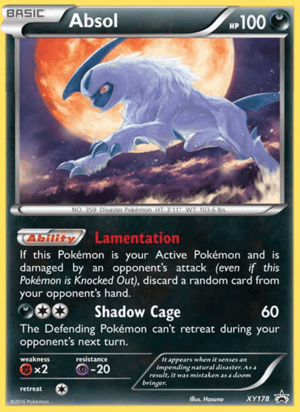 Absol, carte XY178 de Promo XY
