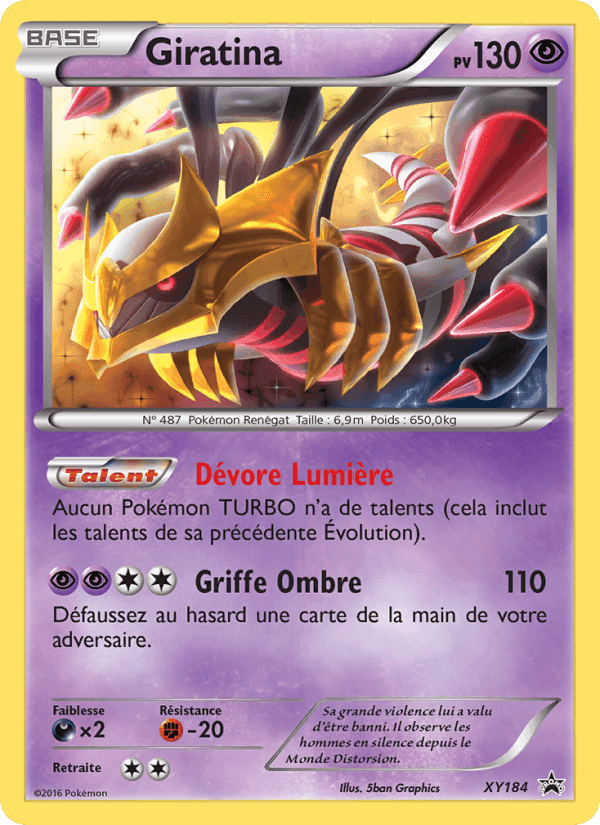 Giratina, carte XY184 de Promo XY