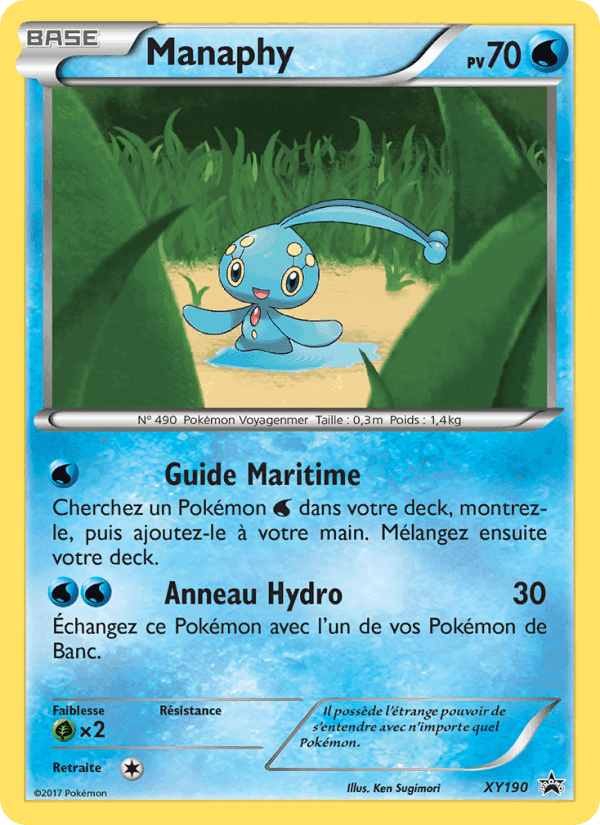 Manaphy, carte XY190 de Promo XY
