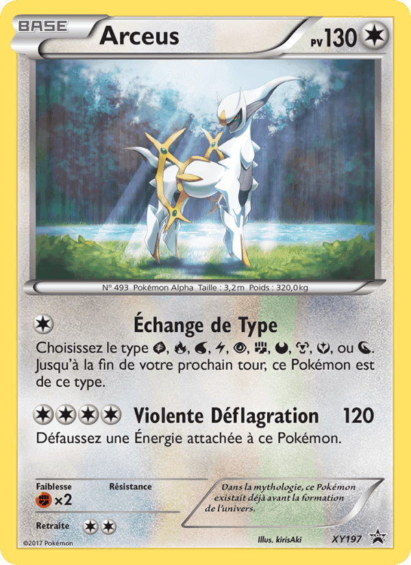 Arceus, carte XY197 de Promo XY