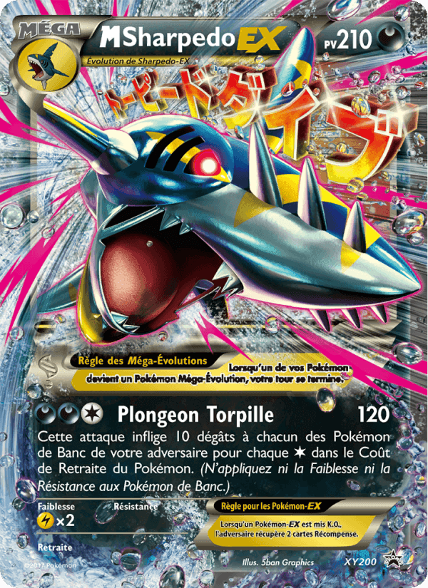 M-Sharpedo-EX, carte XY200 de Promo XY