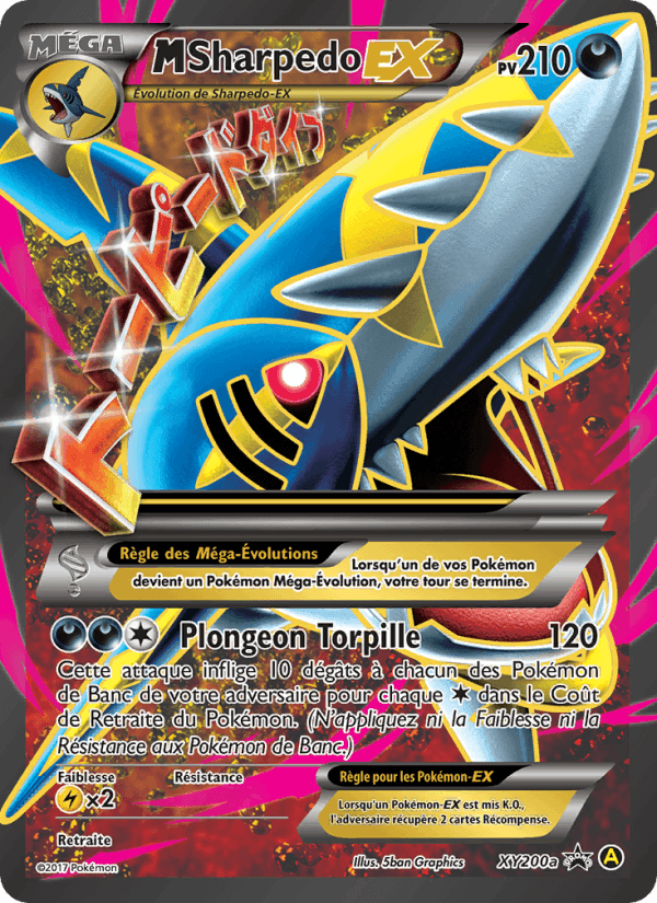 M-Sharpedo-EX, carte XY200a de Promo XY
