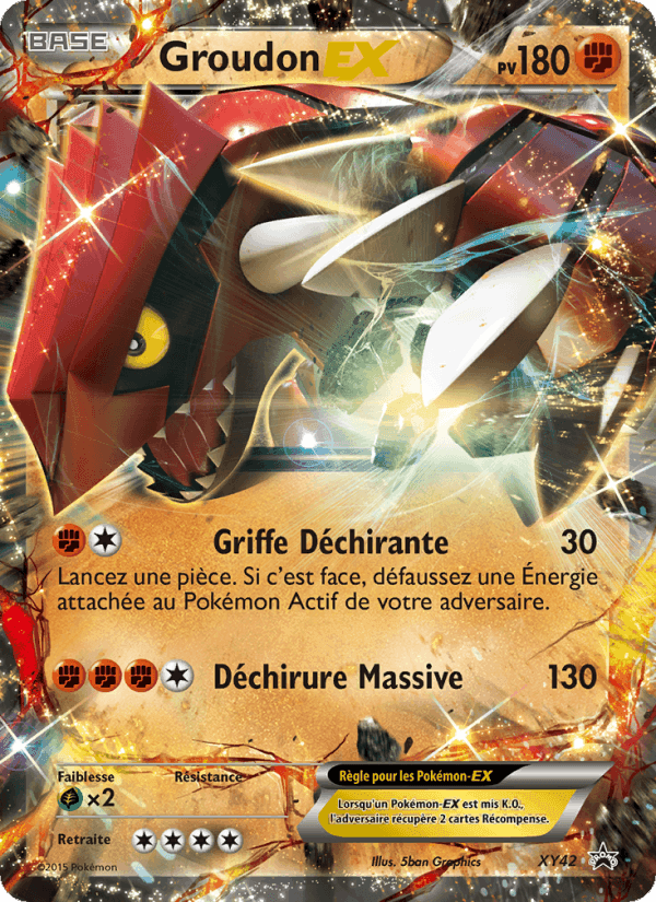 Groudon EX, card XY42 from Promo XY