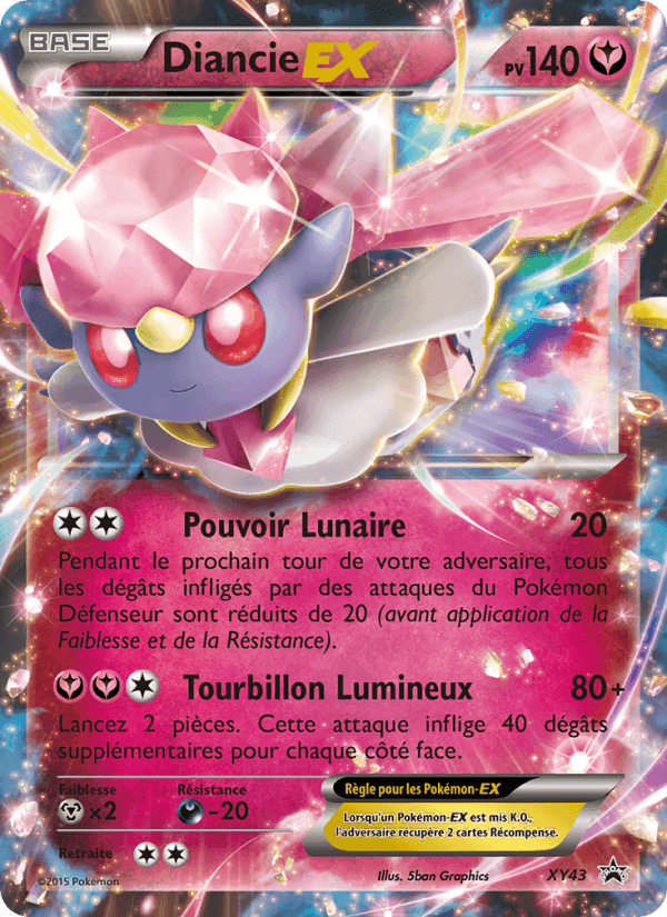 Diancie EX, card XY43 from Promo XY