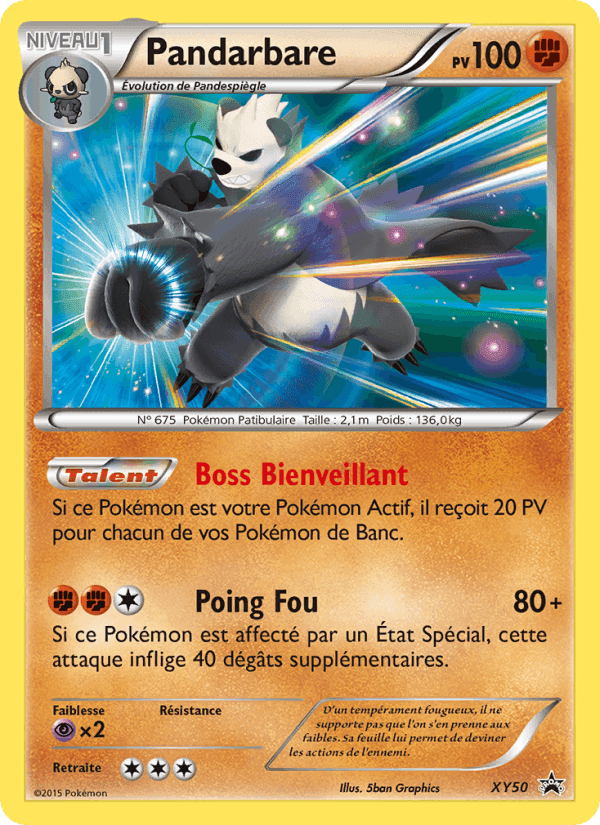 Pandarbare, carte XY50 de Promo XY