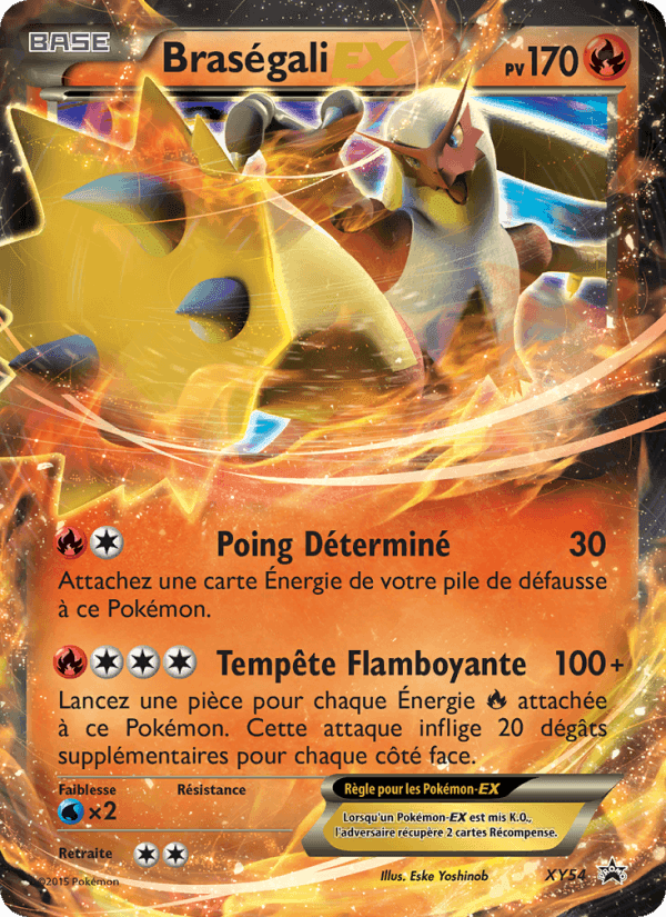 Braségali EX, carte XY54 de Promo XY