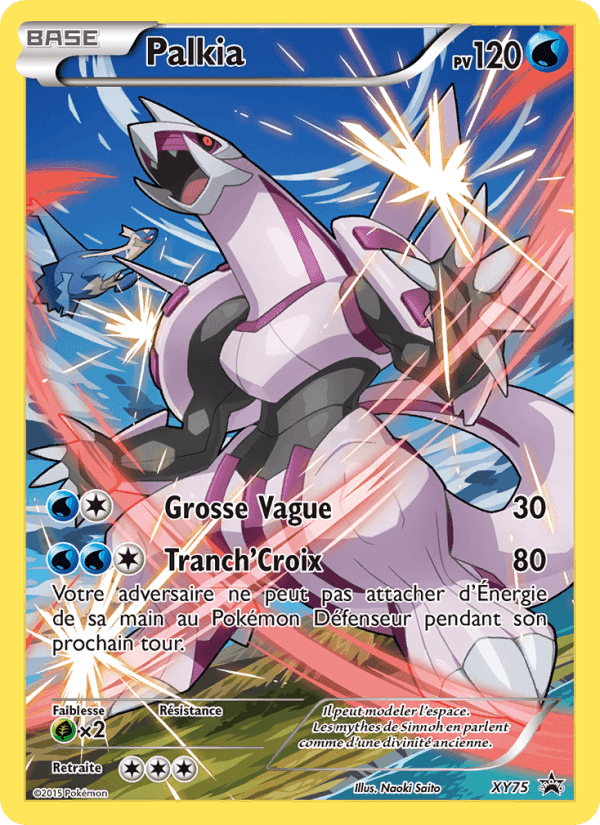 Palkia, card XY75 from Promo XY