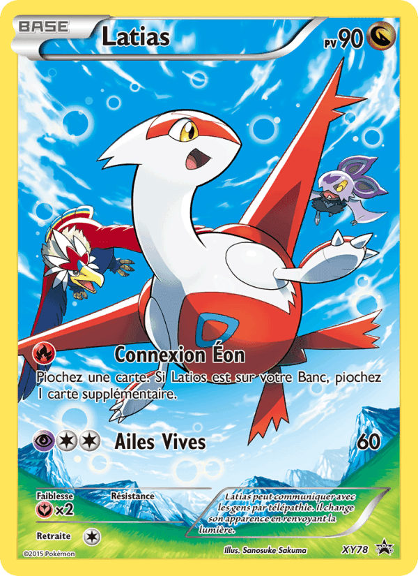 Latias, card XY78 from Promo XY