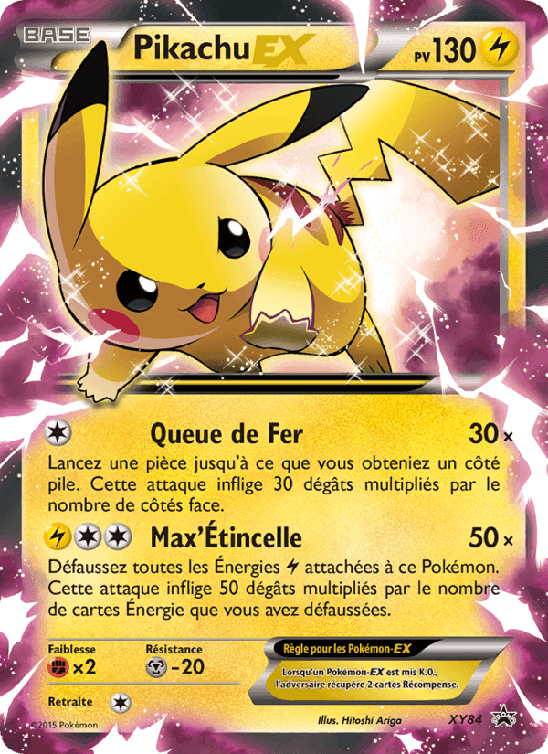 Pikachu EX, carte XY84 de Promo XY
