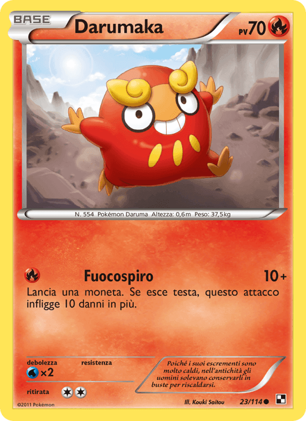 Darumaka, carta 23 di Nero e Bianco