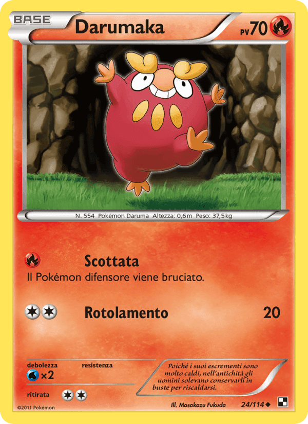 Darumaka, carta 24 di Nero e Bianco