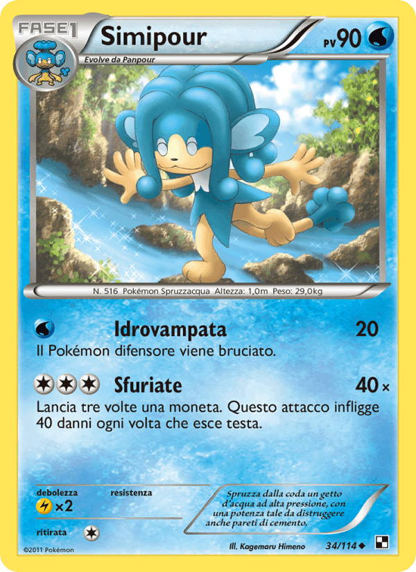Simipour, carta 34 de Nero e Bianco