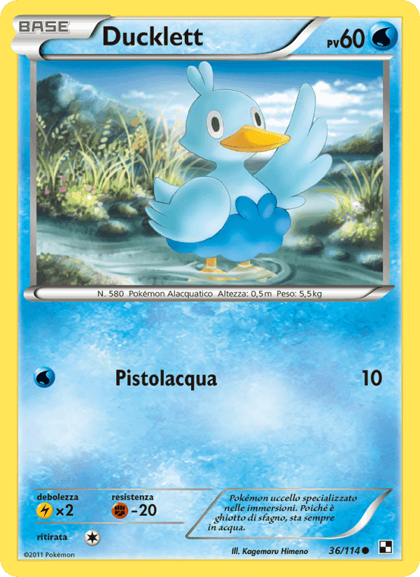 Ducklett, carta 36 di Nero e Bianco