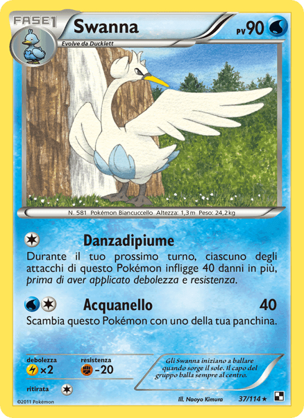 Swanna, carta 37 de Nero e Bianco
