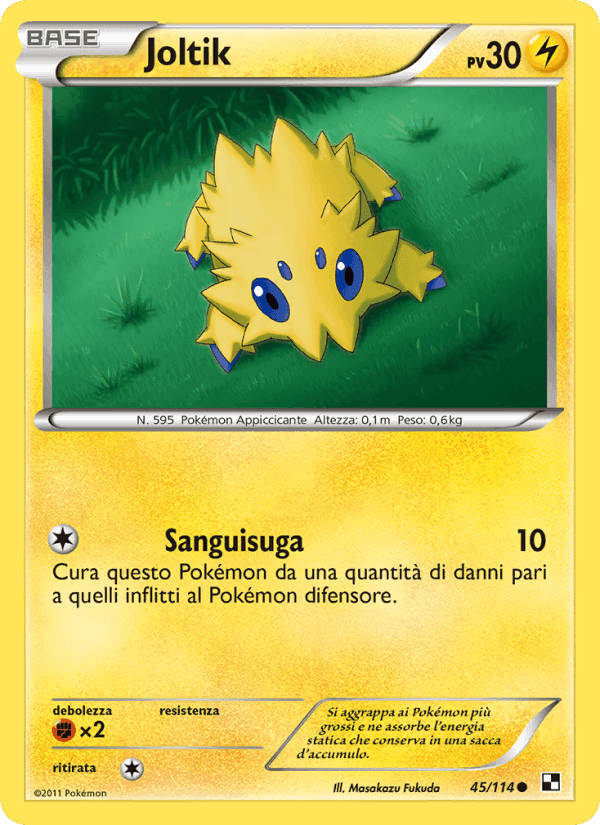Joltik, carte 45 de Nero e Bianco