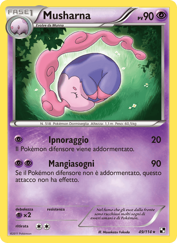 Musharna, carta 49 di Nero e Bianco