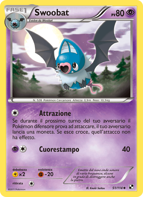 Swoobat, carta 51 di Nero e Bianco