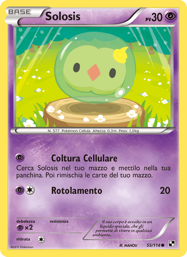 Solosis, carte 55 de Nero e Bianco