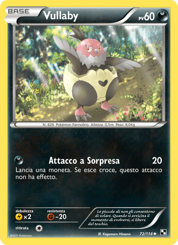Vullaby, carta 72 di Nero e Bianco
