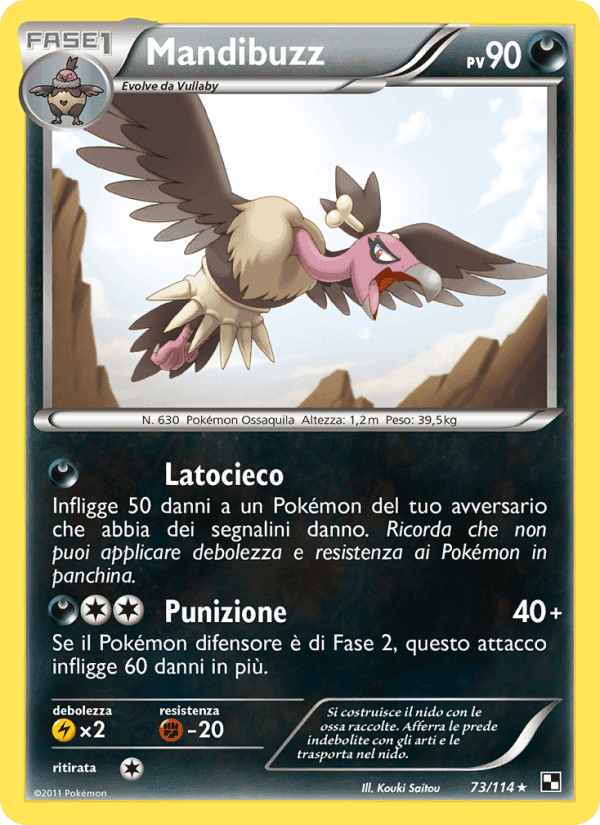 Mandibuzz, carta 73 di Nero e Bianco