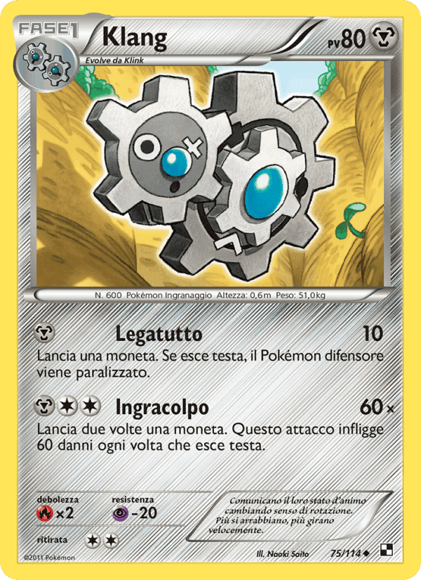 Klang, card 75 from Nero e Bianco