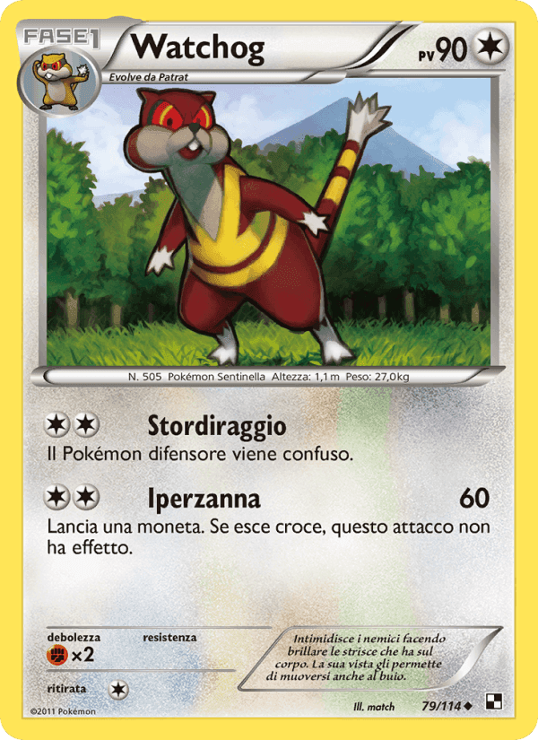 Watchog, carta 79 di Nero e Bianco