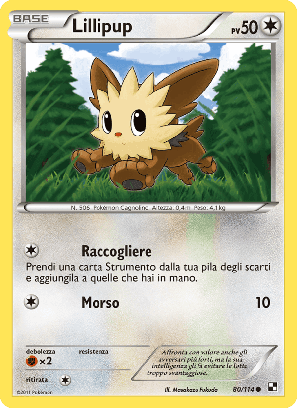 Lillipup, carta 80 di Nero e Bianco