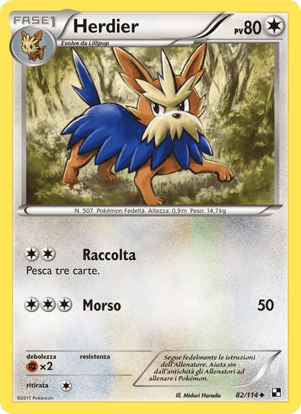 Herdier, card 82 from Nero e Bianco