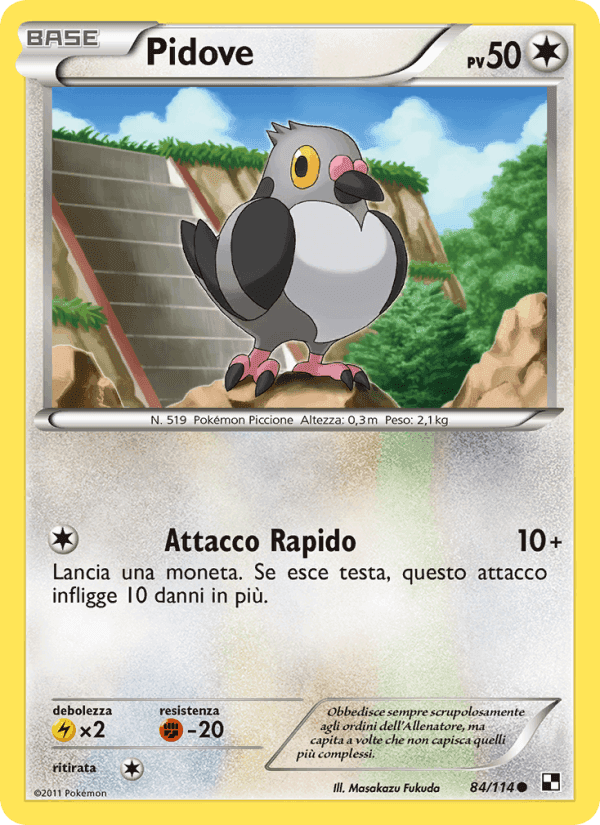 Pidove, card 84 from Nero e Bianco