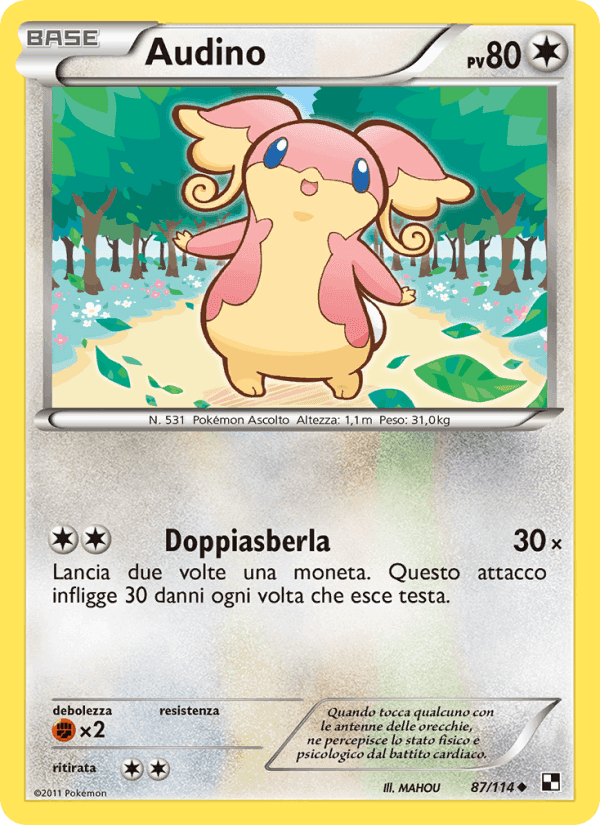 Audino, carta 87 di Nero e Bianco