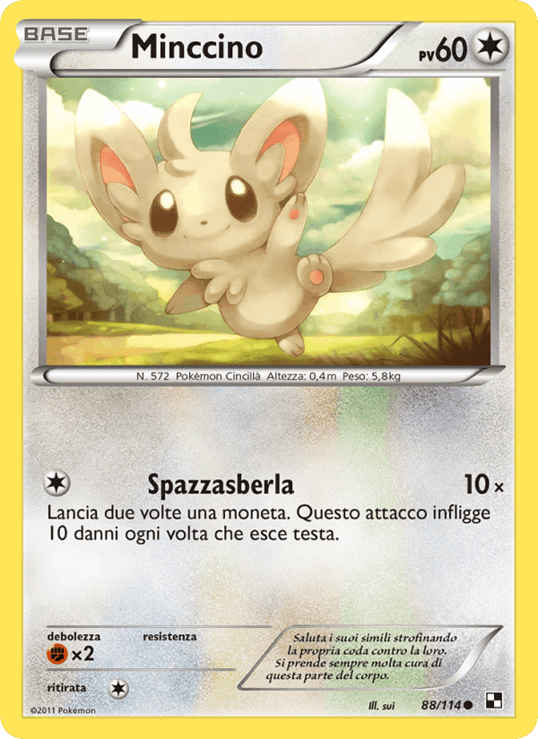 Minccino, card 88 from Nero e Bianco