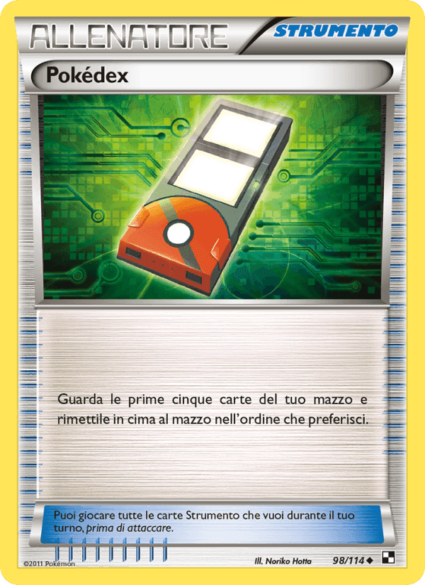 Pokédex, card 98 from Nero e Bianco
