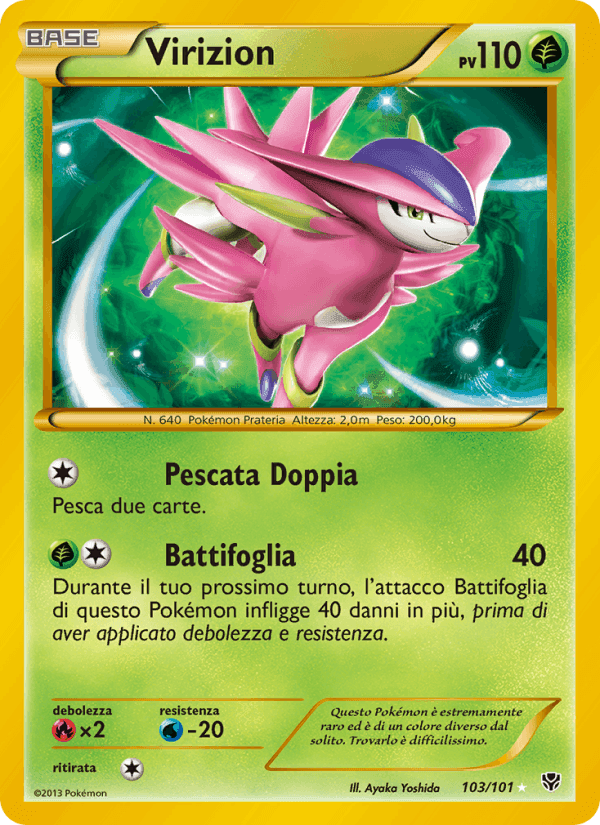 Virizion, carta 103 di Esplosione Plasma