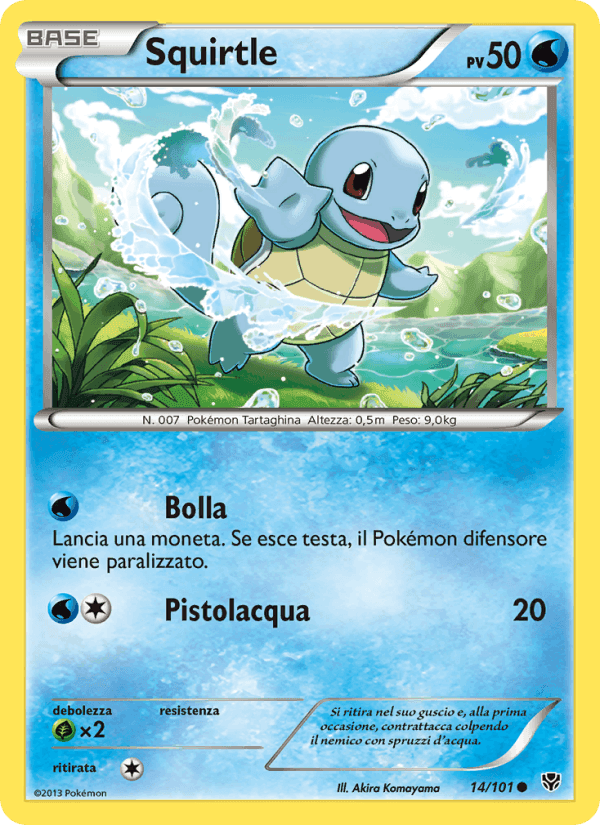 Squirtle, carte 14 de Esplosione Plasma