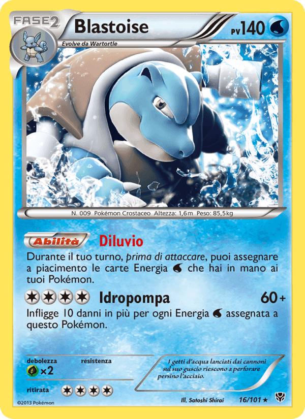 Blastoise, carta 16 di Esplosione Plasma
