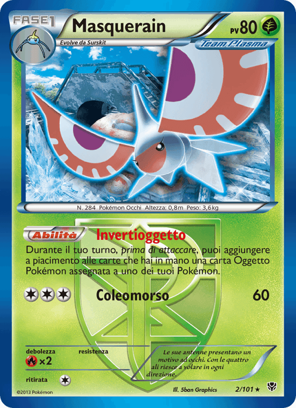 Masquerain, carta 2 di Esplosione Plasma