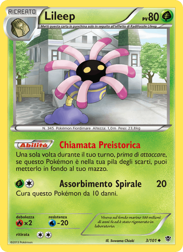 Lileep, carta 3 di Esplosione Plasma