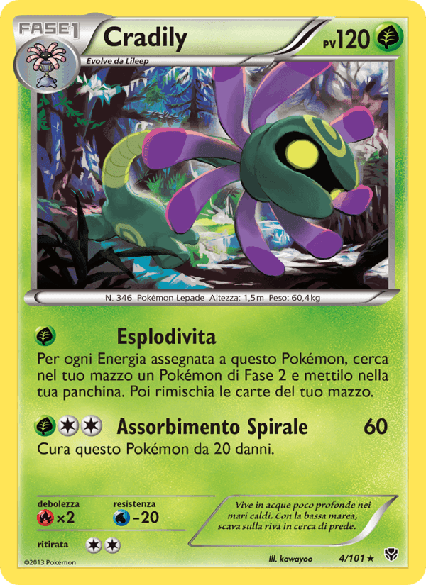 Cradily, carta 4 di Esplosione Plasma